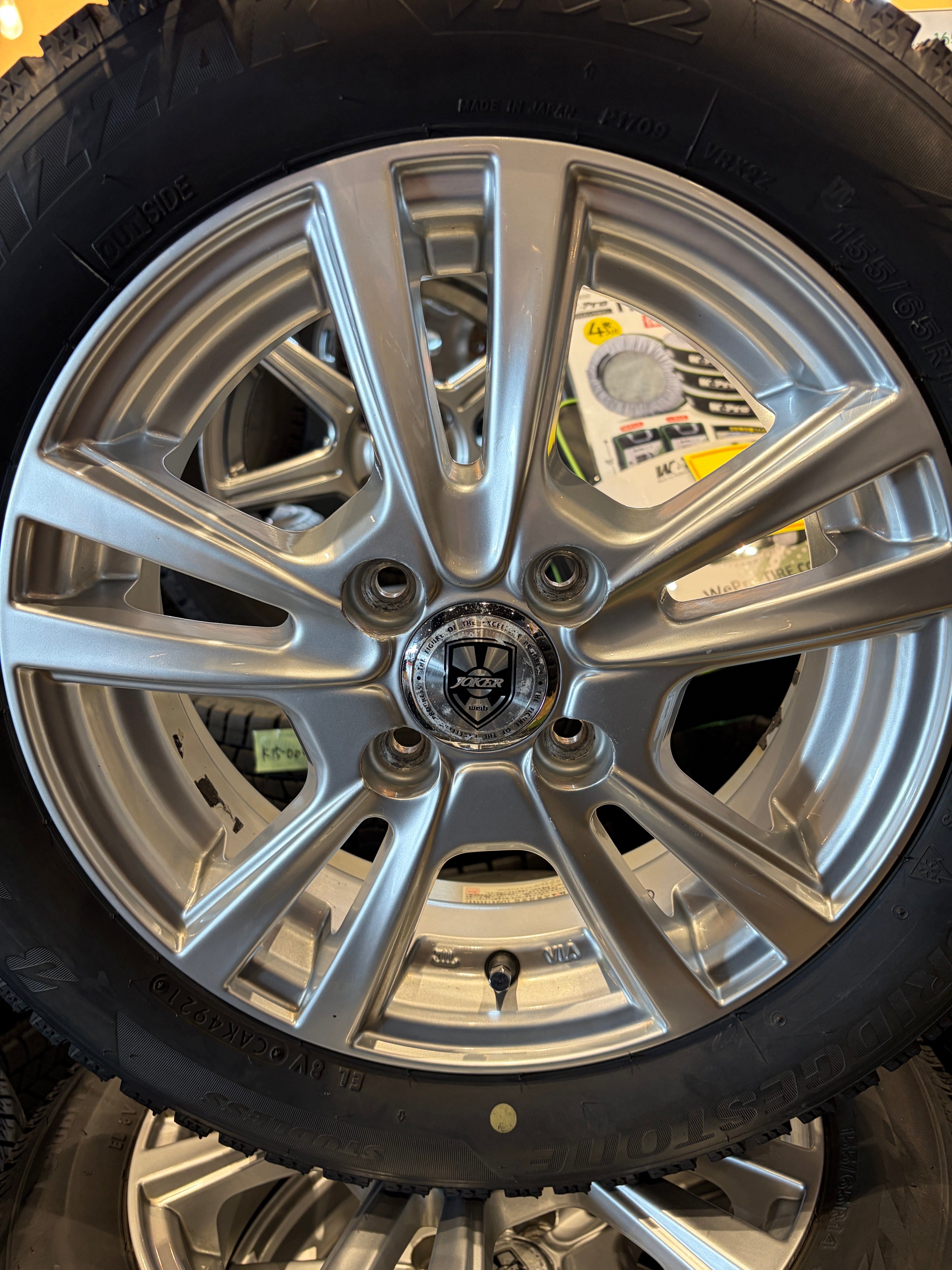 K14-0091 ブリヂストン ﾌﾞﾘｻﾞｯｸ VRX2 155/65R14 スタッドレス 軽