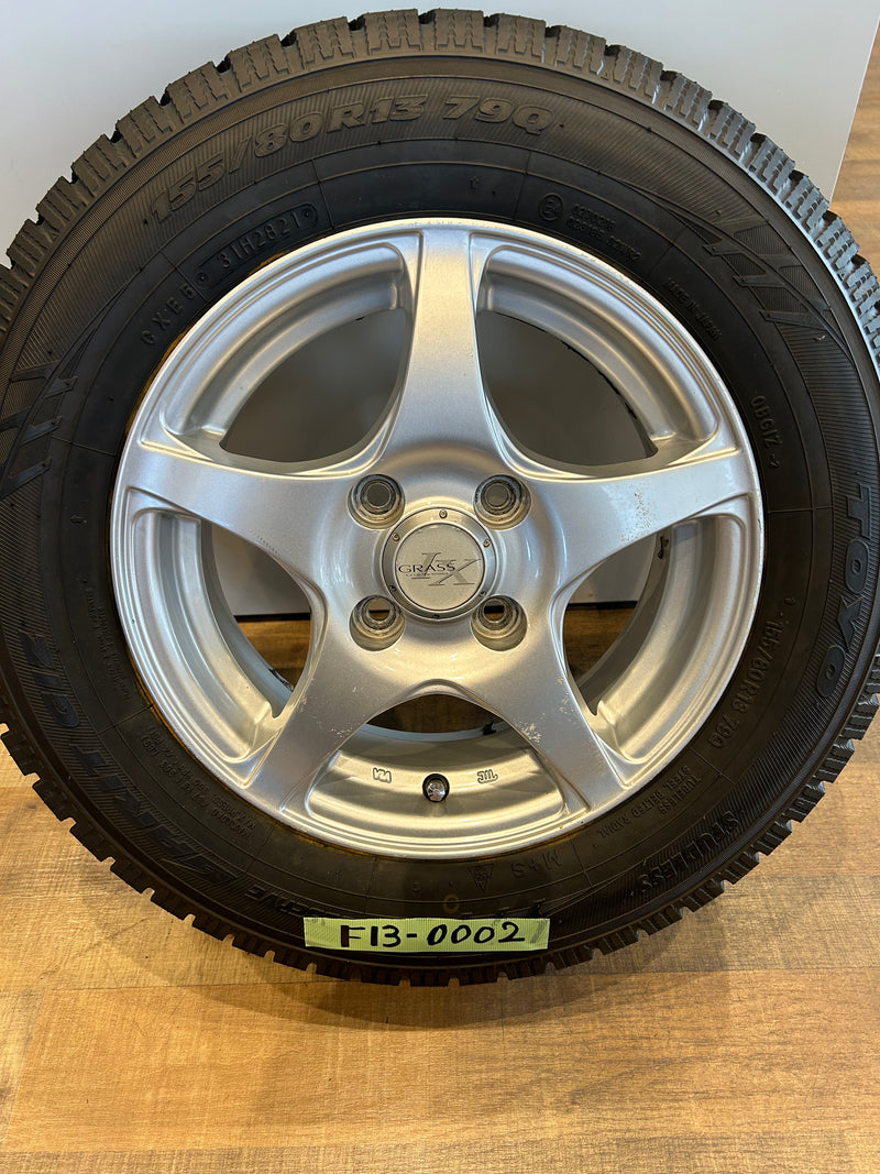 ギャラリービューアに画像をロードする, F13-0002トーヨーガリットGIZ155/80R13スタッドレス