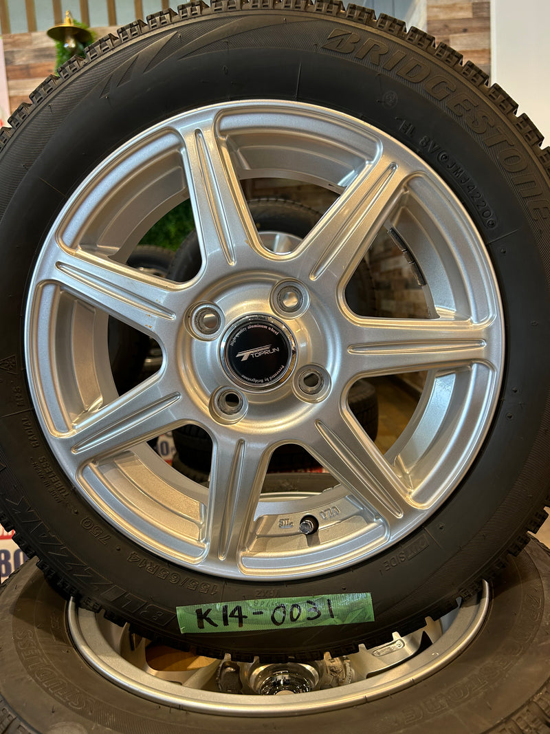 ギャラリービューアに画像をロードする, K14-0031ブリヂストンVRX155/65R14スタッドレス
