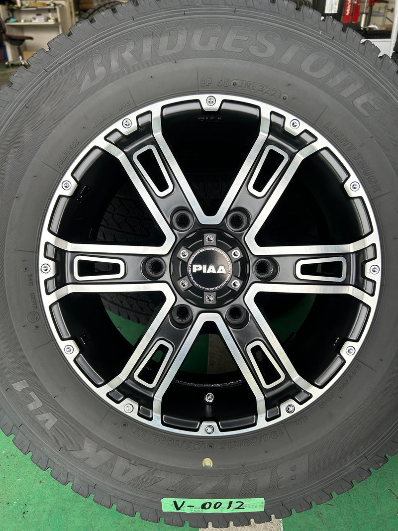 ギャラリービューアに画像をロードする, V-0012ブリヂストンブリザック VL1195/80R15スタッドレス