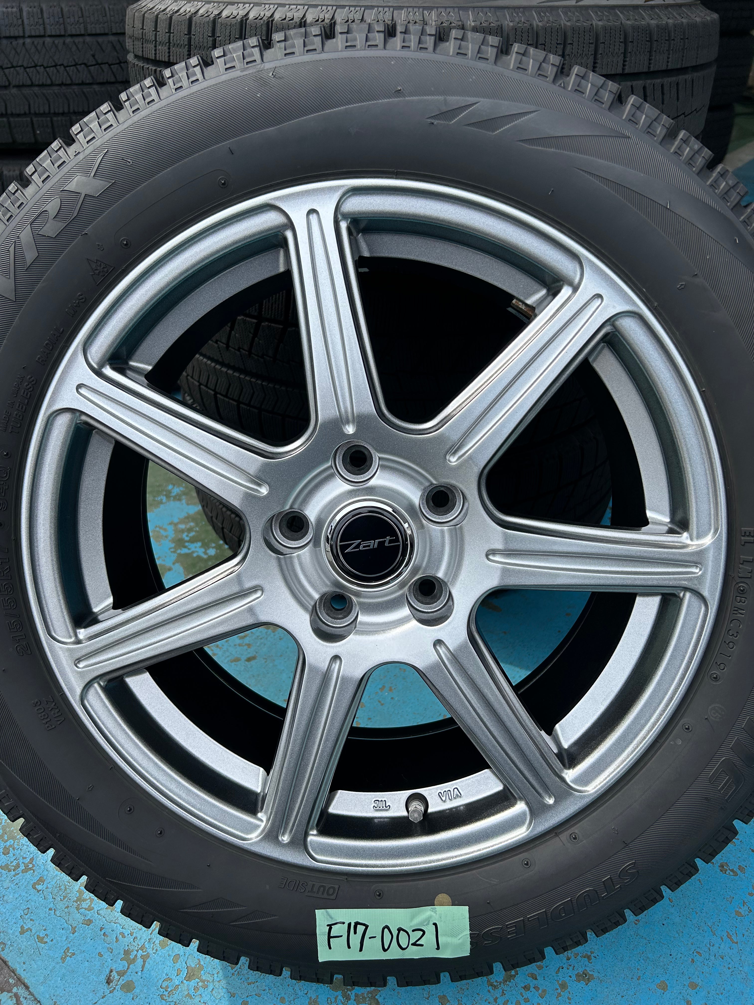 F17-0021ブリヂストンVRX215/55R17スタッドレス – にこっとセレクトU 