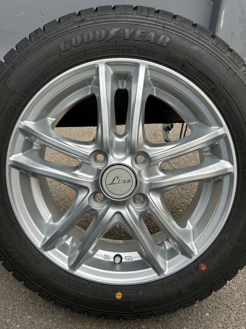 ギャラリービューアに画像をロードする, K14-0049グッドイヤーアイスナビ7155/65R14スタッドレス