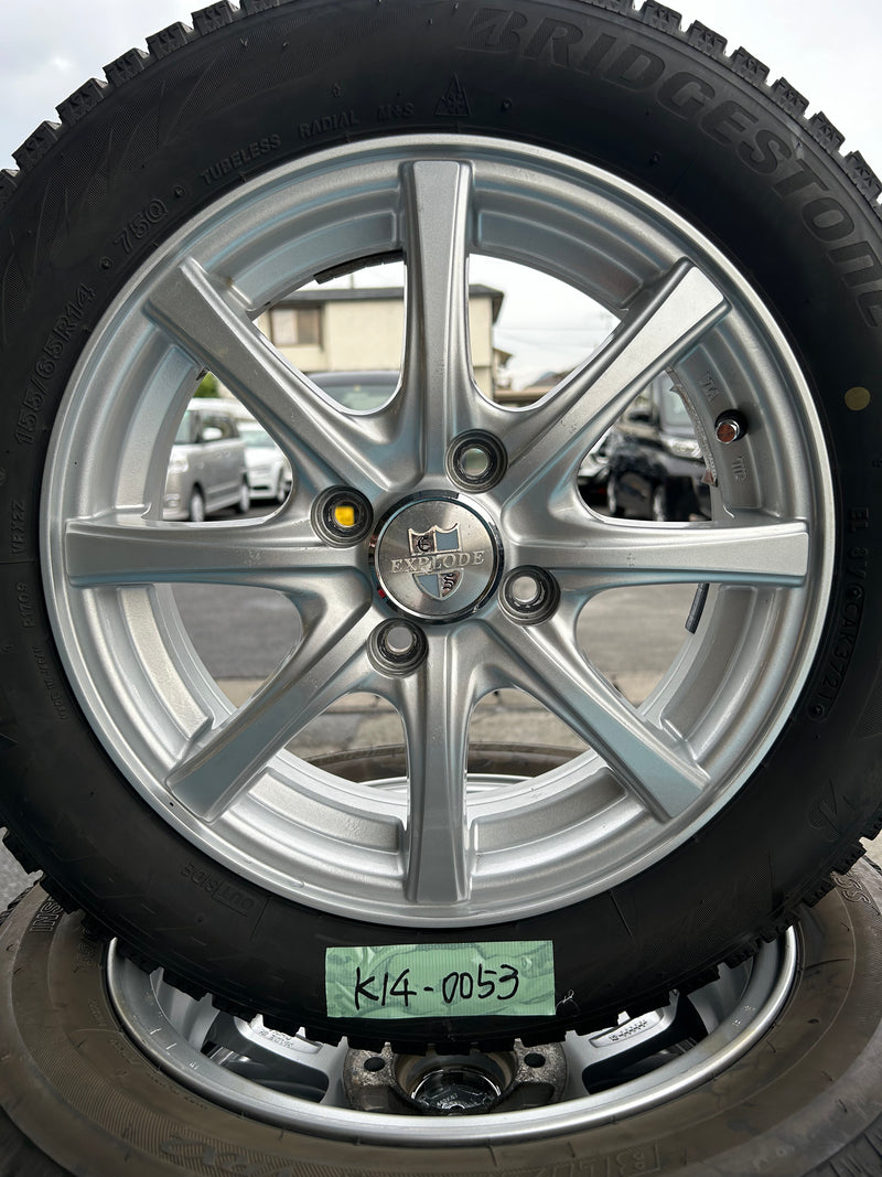 ギャラリービューアに画像をロードする, K14-0053ブリヂストンブリザック VRX2155/65R14スタッドレス