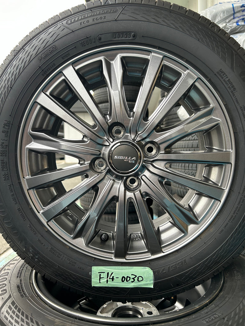 ギャラリービューアに画像をロードする, F14-0030グッドイヤーEfficientGrip165/70R14夏タイヤ