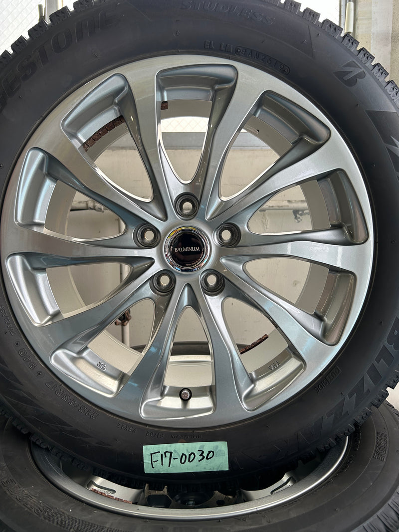 ギャラリービューアに画像をロードする, F17-0030ブリヂストンブリザック VRX2215/55R17スタッドレス