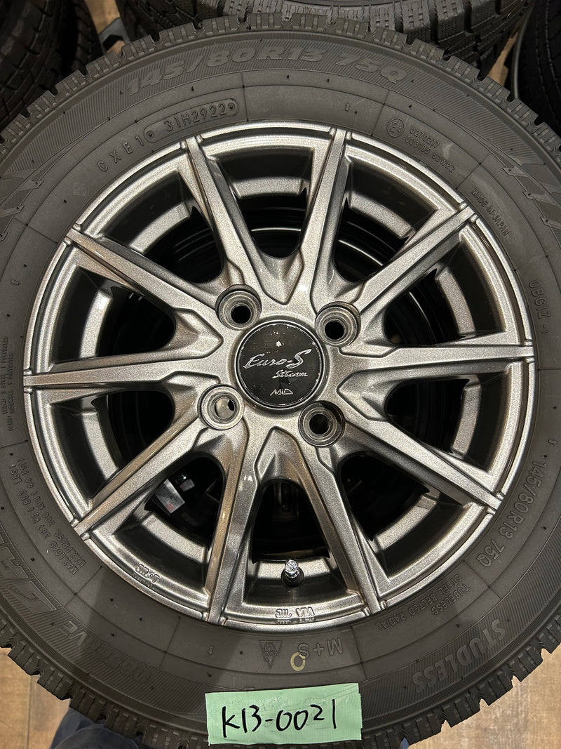 ギャラリービューアに画像をロードする, K13-0021トーヨーオブザーブ ガリットGIZ145/80R13スタッドレス