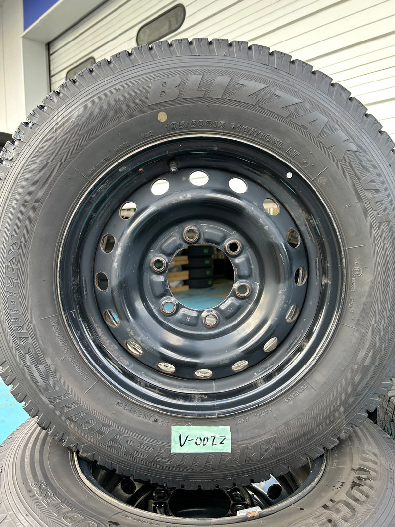 ギャラリービューアに画像をロードする, V-0023ブリヂストンブリザック VL1195/80R15スタッドレス