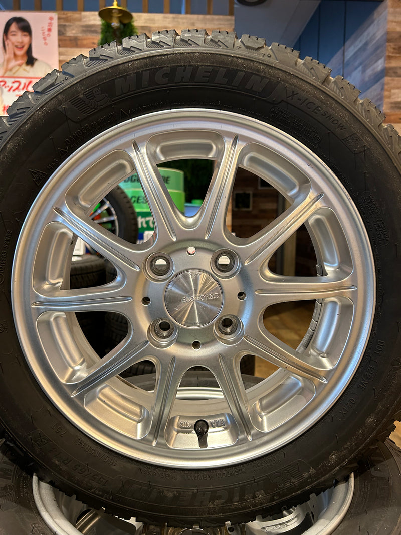 ギャラリービューアに画像をロードする, K14-0058ミシュランXアイススノー155/65R14スタッドレス