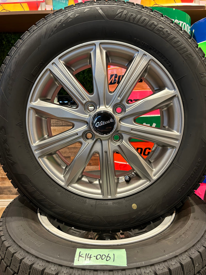 ギャラリービューアに画像をロードする, K14-0061ブリヂストンブリザック VRX3165/70R14スタッドレス