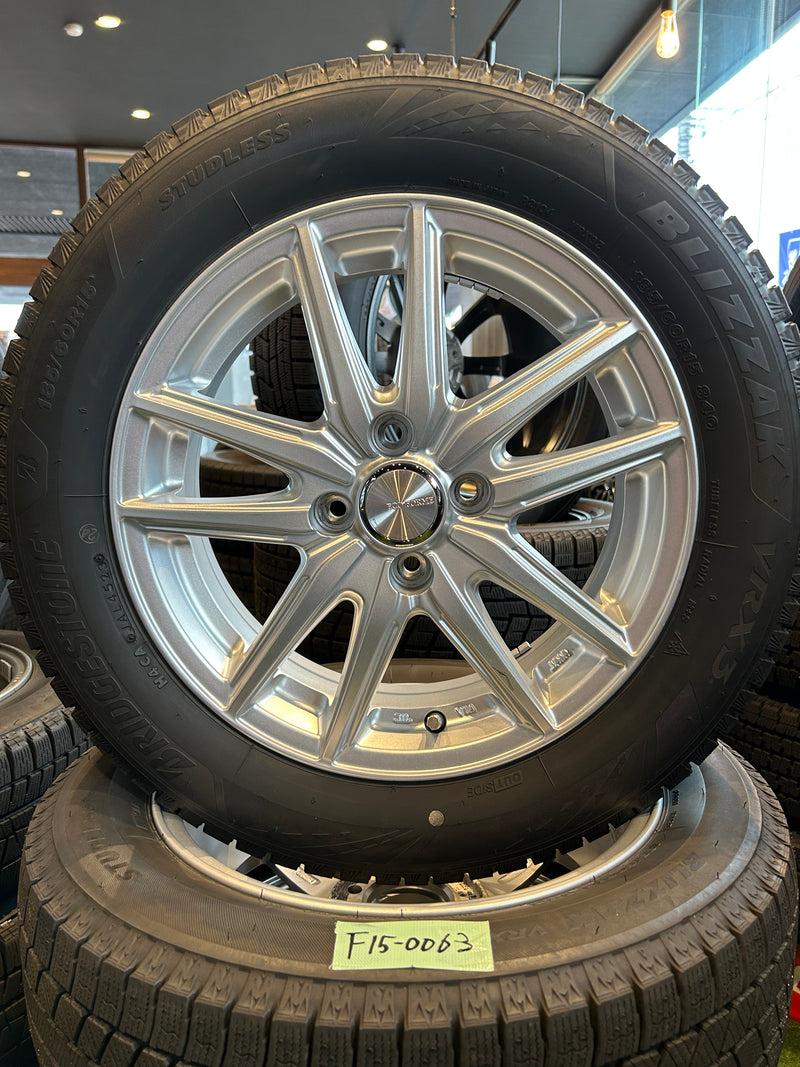 ギャラリービューアに画像をロードする, F15-0064ブリヂストンブリザック VRX3185/60R15スタッドレス