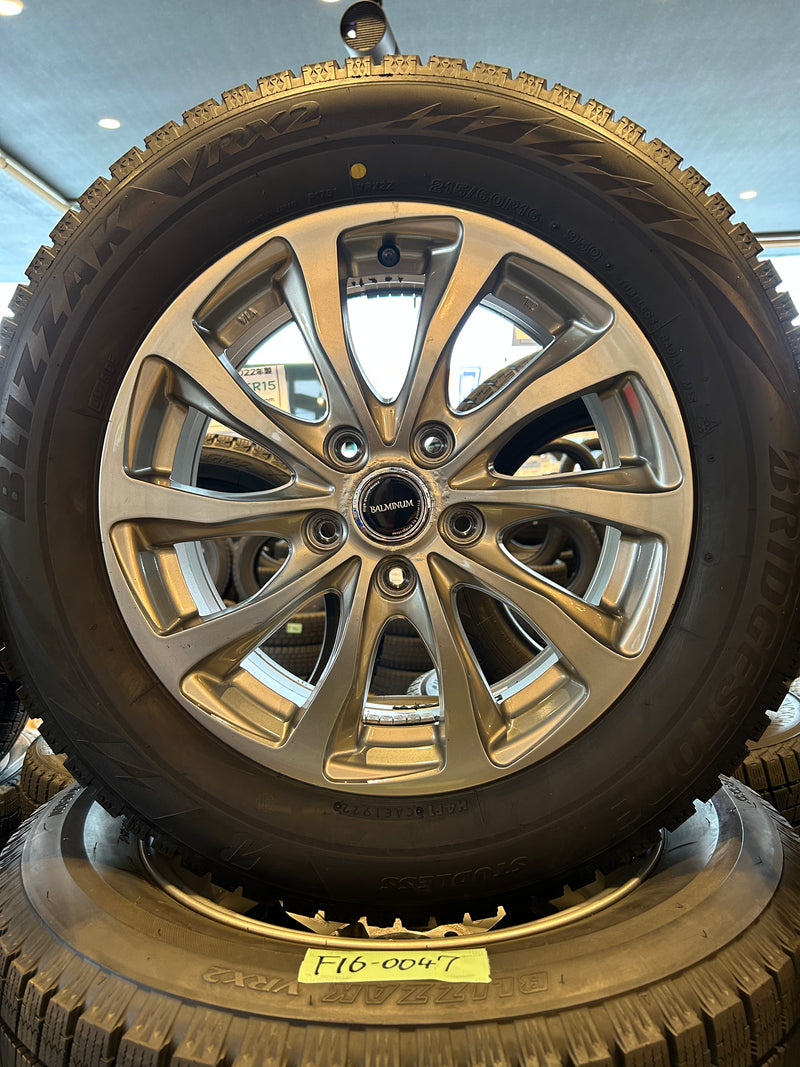 ギャラリービューアに画像をロードする, F16-0047ブリヂストンブリザック VRX2215/60R16スタッドレス