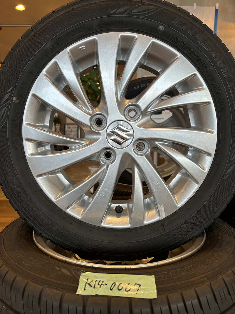 ギャラリービューアに画像をロードする, K14-0067ダンロップエナセーブ EC300+155/65R14夏タイヤ