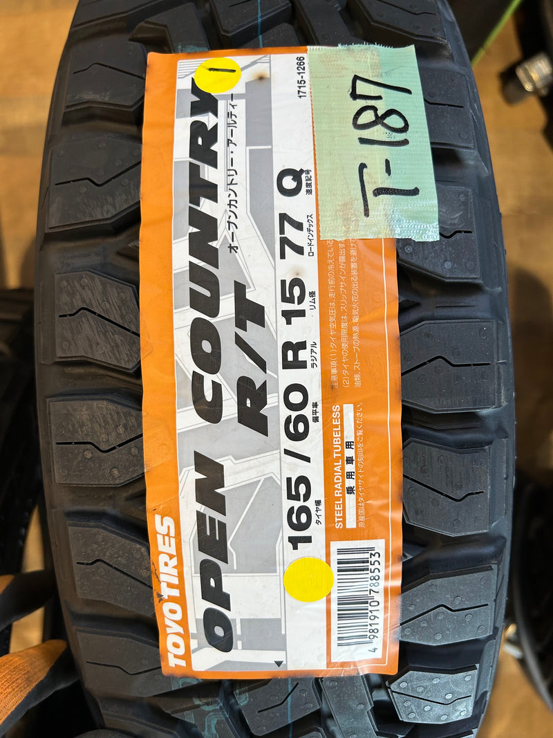 ギャラリービューアに画像をロードする, T-187トーヨーOPEN COUNTRY R/T165/60R15夏タイヤ