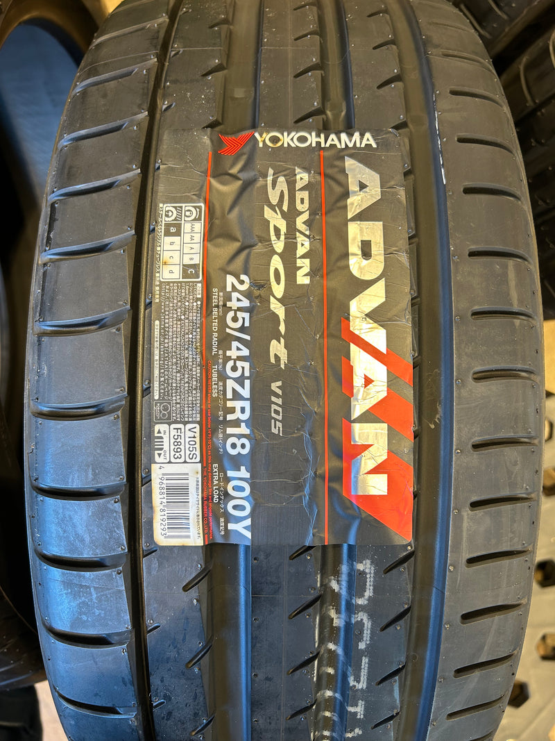 ギャラリービューアに画像をロードする, T-190ヨコハマアドバンスポーツ V105245/45R18 夏タイヤ