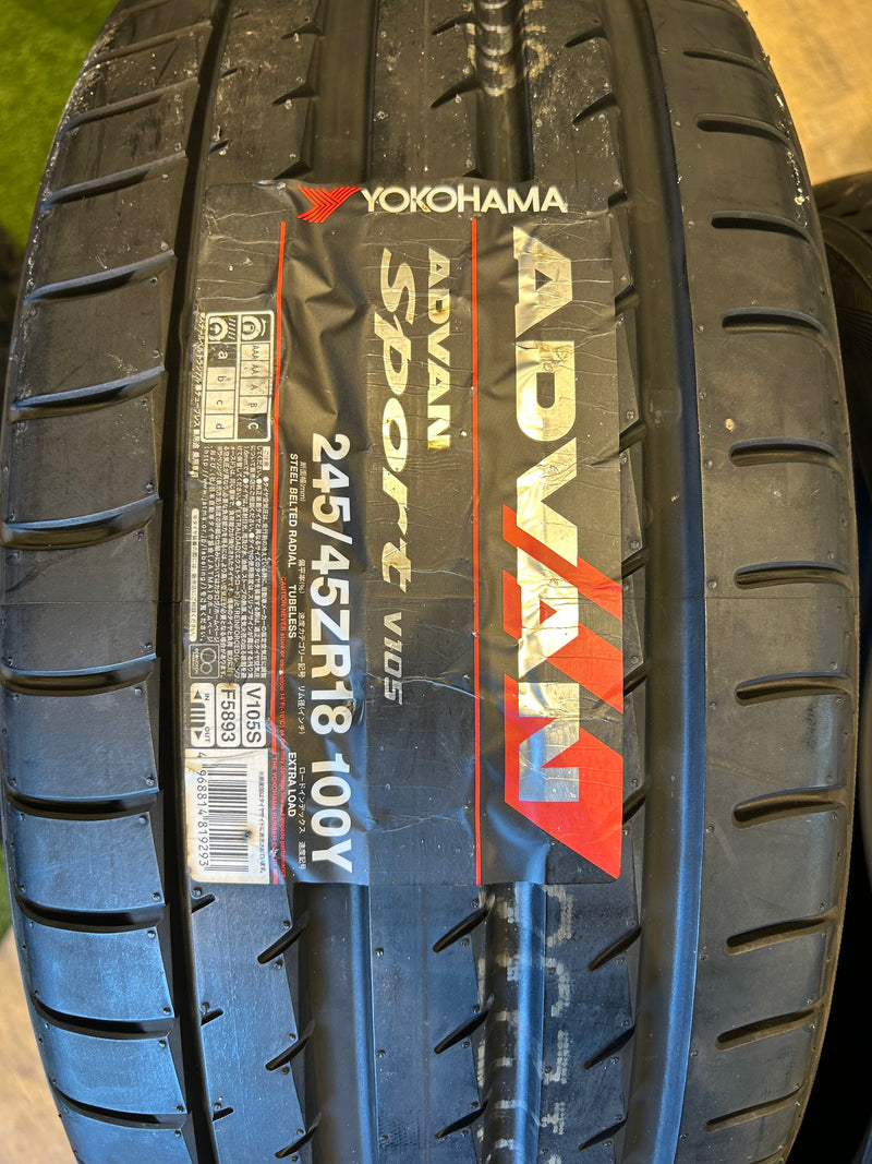 ギャラリービューアに画像をロードする, T-190ヨコハマアドバンスポーツ V105245/45R18 夏タイヤ
