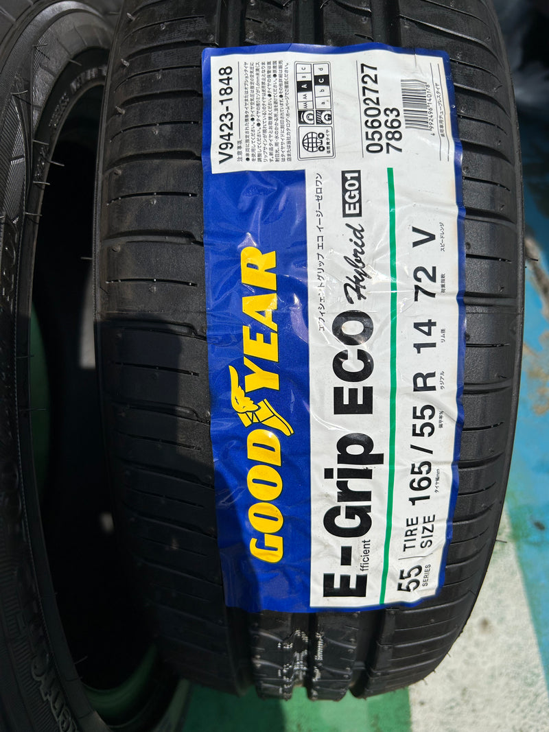 ギャラリービューアに画像をロードする, T-202グッドイヤーE-Grip ECO165/55R14 夏タイヤ