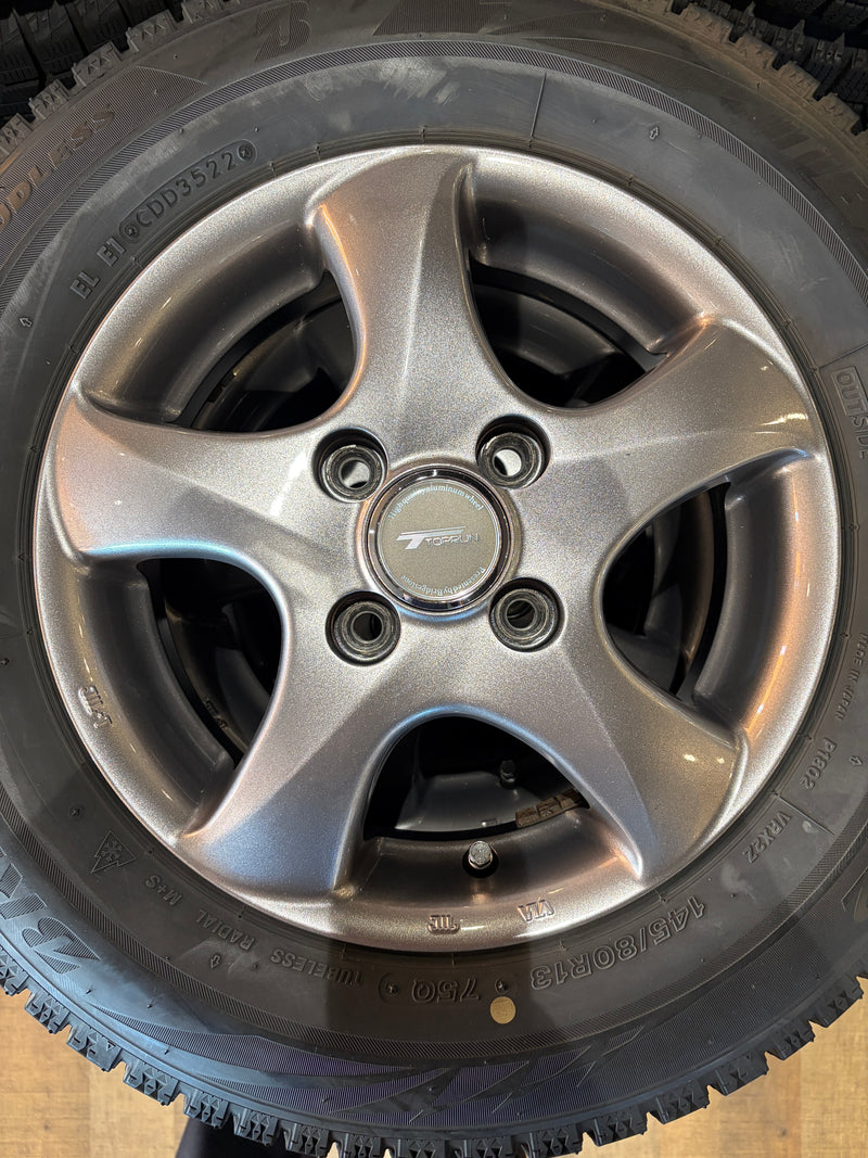 ギャラリービューアに画像をロードする, K13-0030 ブリヂストン ブリザックVRX2 145/80R13 スタッドレス 軽自動車etc