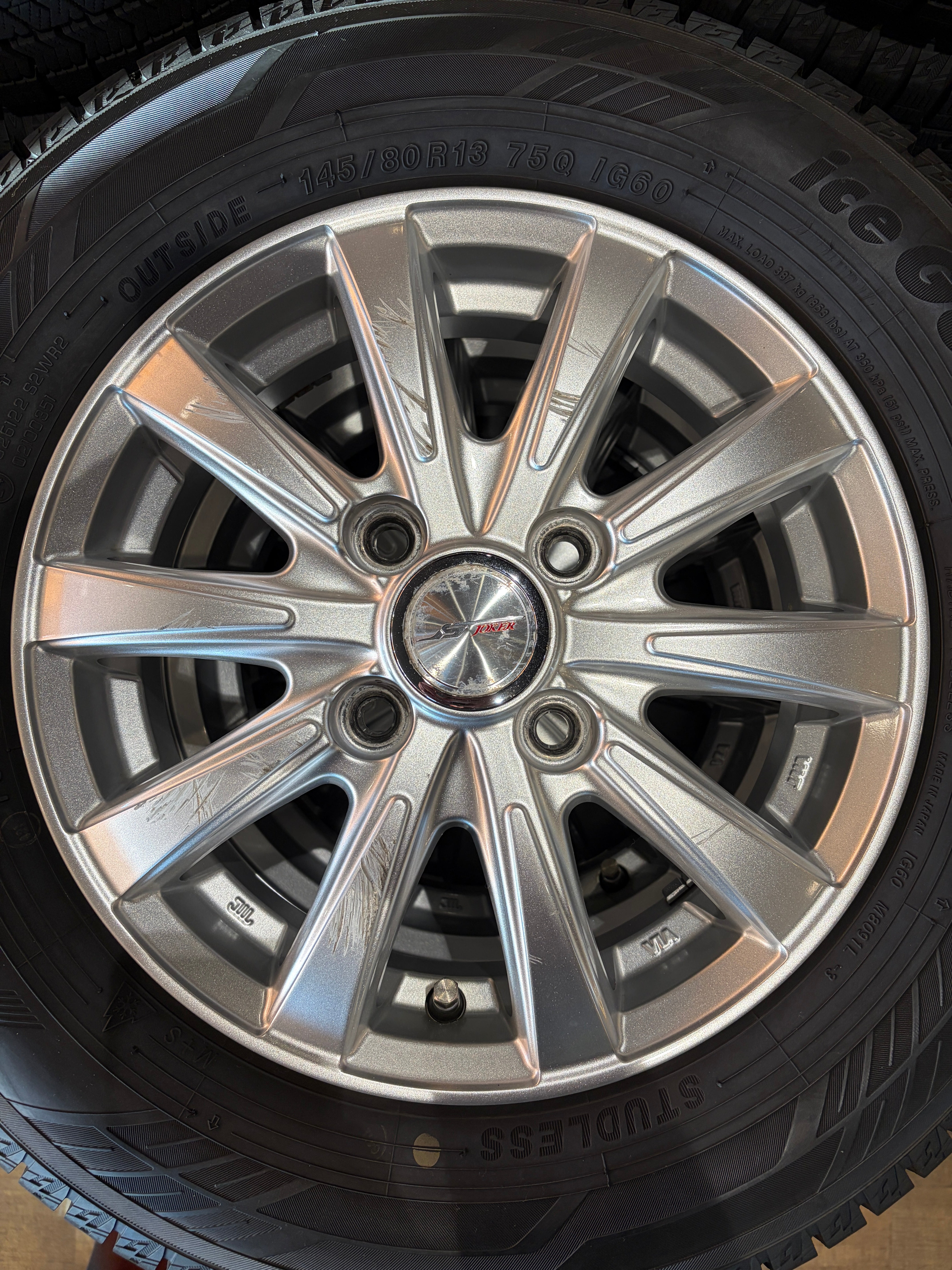 K13-0031 ヨコハマ ｱｲｽｶﾞｰﾄﾞIG60 145/80R13 スタッドレス 軽自動車etc
