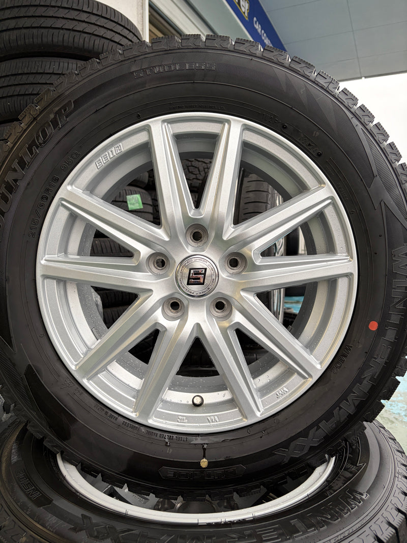 ギャラリービューアに画像をロードする, F16-0060 ダンロップ ｳｨﾝﾀｰﾏｯｸｽ　WM02 215/60Ｒ16 スタッドレス ｳﾞｪｾﾞﾙ
