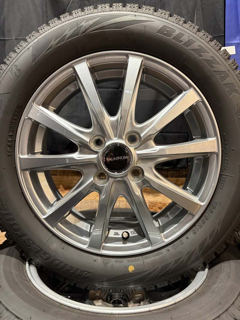 ギャラリービューアに画像をロードする, K15-0042 ブリヂストン ﾌﾞﾘｻﾞｯｸ　VRX2 165/65Ｒ15 スタッドレス ﾀﾌﾄ
