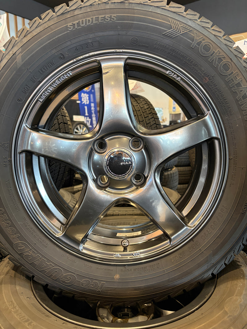 ギャラリービューアに画像をロードする, F15-0088 ヨコハマ ｱｲｽｶﾞｰﾄﾞ　IG52C 185/65Ｒ15 スタッドレス ｱｸｱ、ﾉｰﾄ
