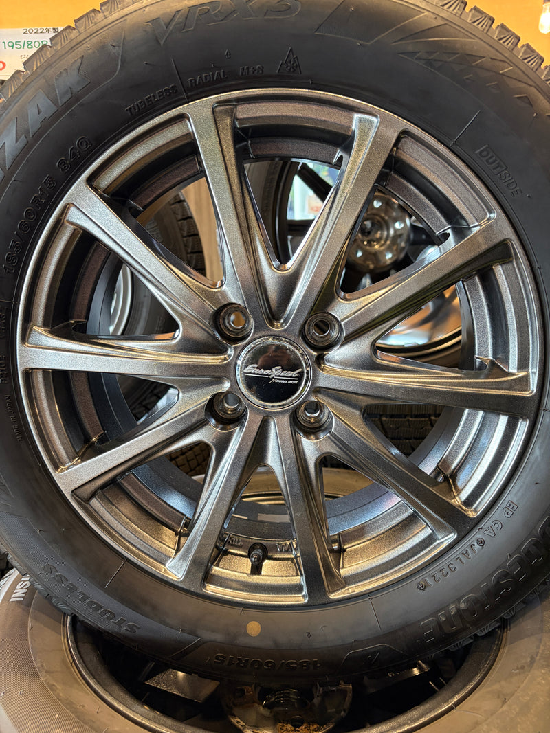 ギャラリービューアに画像をロードする, F15-0089 ブリヂストン ﾌﾞﾘｻﾞｯｸ　VRX3 185/60Ｒ15 スタッドレス ﾔﾘｽ
