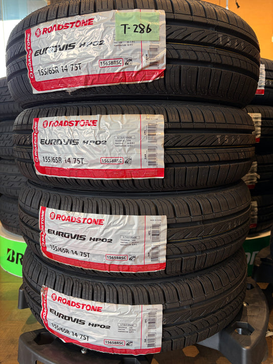 T-286ロードストーンEUROVIS　HP02155/65Ｒ14夏タイヤ
