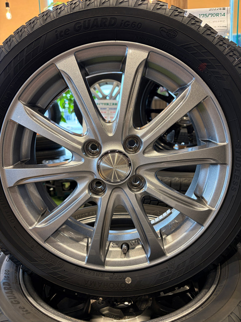 ギャラリービューアに画像をロードする, K15-0046 ヨコハマ ｱｲｽｶﾞｰﾄﾞ IG60 165/55Ｒ15 スタッドレス 軽自動車
