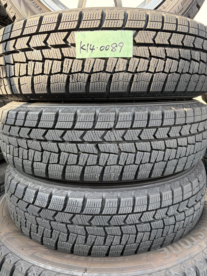 ギャラリービューアに画像をロードする, K14-0089 ダンロップ ｳｨﾝﾀｰﾏｯｸｽ　WM02 155/65Ｒ14 スタッドレス 軽自動車etc
