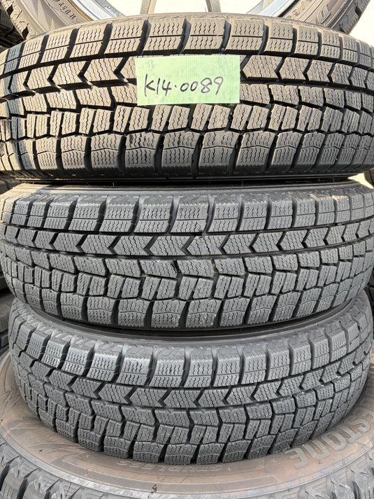 K14-0089 ダンロップ ｳｨﾝﾀｰﾏｯｸｽ　WM02 155/65Ｒ14 スタッドレス 軽自動車etc