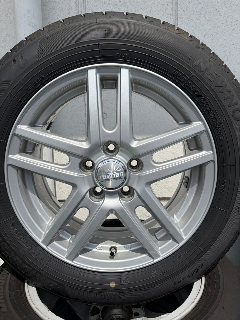 ギャラリービューアに画像をロードする, F15-0093 ブリヂストン NEWNO 185/65Ｒ15 夏タイヤ 10系ｼｴﾝﾀ
