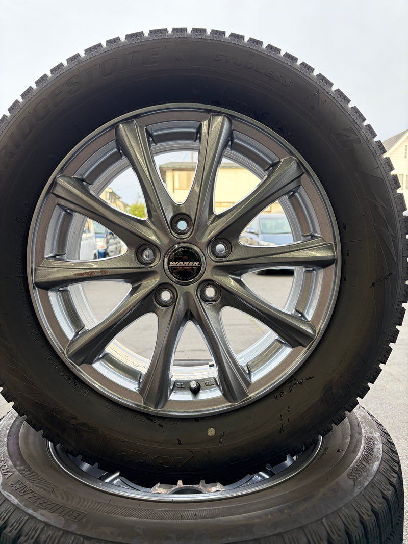 F16-0066 ブリヂストン ﾌﾞﾘｻﾞｯｸ VRX2 215/60R16 スタッドレス ｳﾞｪｾﾞﾙ