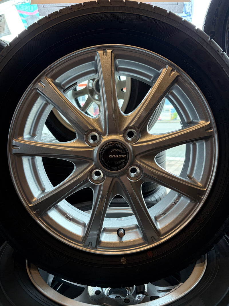 ギャラリービューアに画像をロードする, K14-0094 ヨコハマ ECOS ES31 155/65R14 夏タイヤ 軽自動車etc
