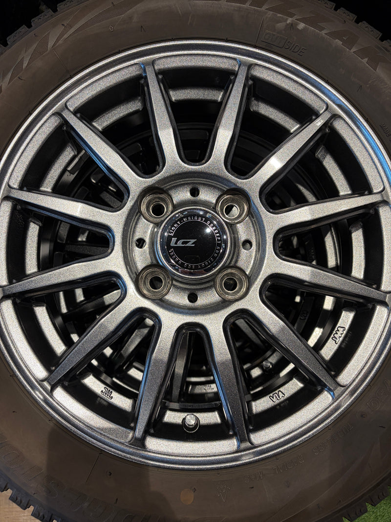 ギャラリービューアに画像をロードする, K14-0098 ブリヂストン ﾌﾞﾘｻﾞｯｸ　VRX2 155/65R14 スタッドレス 軽自動車etc
