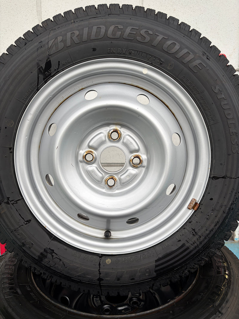 ギャラリービューアに画像をロードする, V-0038 ブリヂストン ﾌﾞﾘｻﾞｯｸ　VL1 155/80R14 88/86N スタッドレス ｻｸｼｰﾄﾞ､ﾌﾟﾛﾎﾞｯｸｽ
