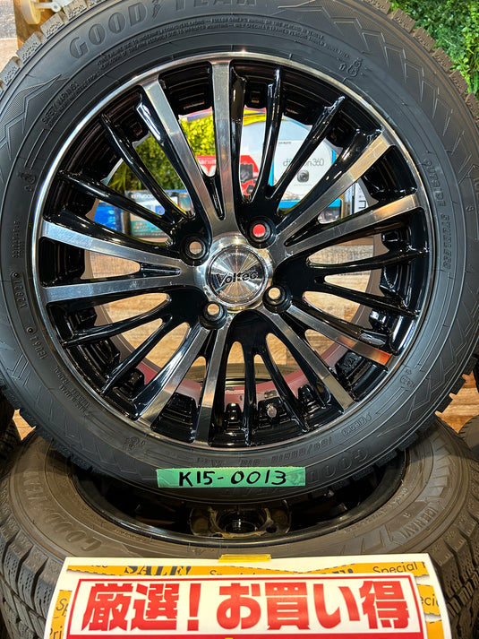 K15-0013 グッドイヤー スタッドレス アイスナビ８ 165/65Ｒ15