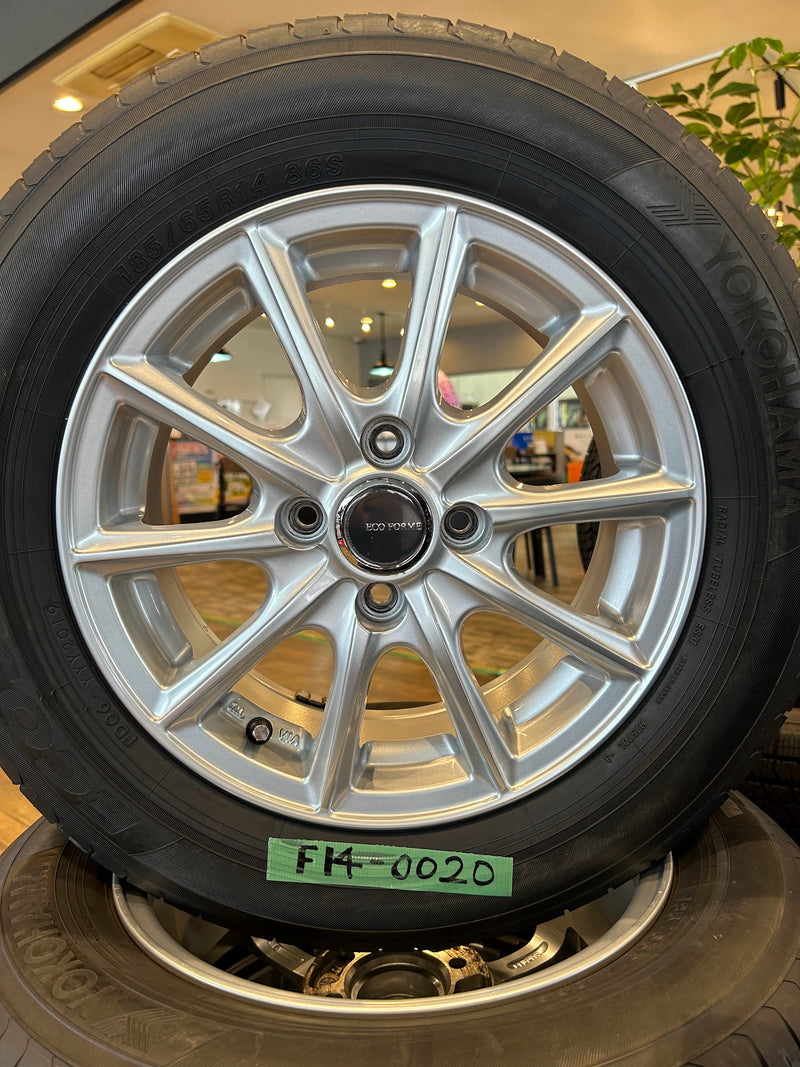 ギャラリービューアに画像をロードする, F14-0020 ヨコハマ エコス 185/65Ｒ14 夏タイヤ ﾌﾟﾚﾐｵ、ﾗﾝｻｰｾﾃﾞｨｱ
