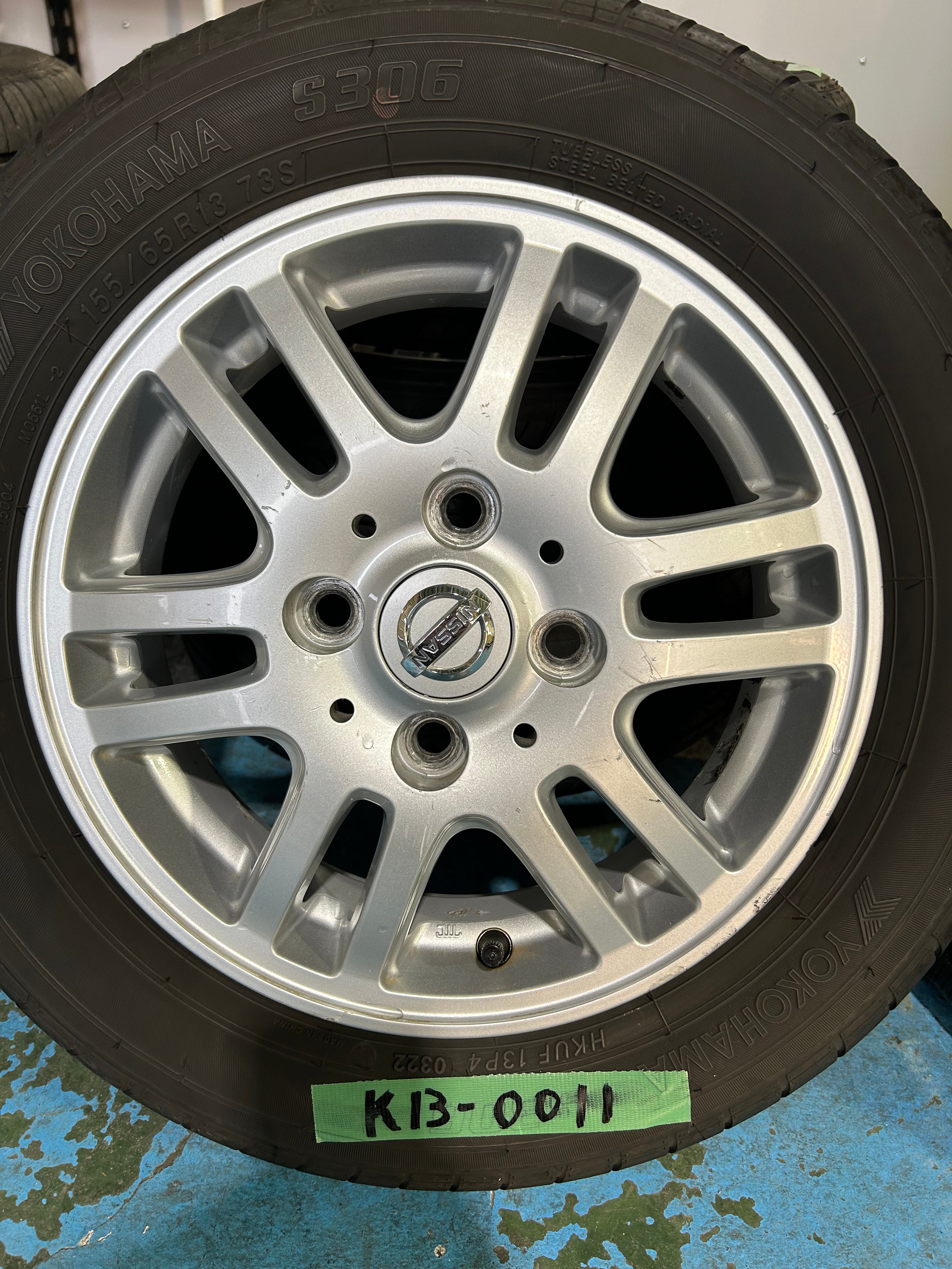155/65r13 日産純正アルミホイール4本セットオッティek