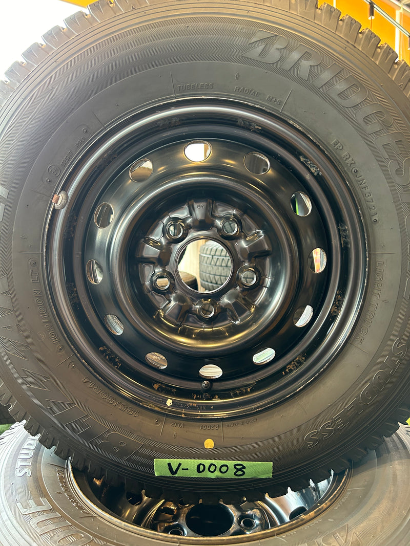 ギャラリービューアに画像をロードする, V-0008 ブリヂストン スタッドレス ﾌﾞﾘｻﾞｯｸ　VL1 185/80Ｒ14
