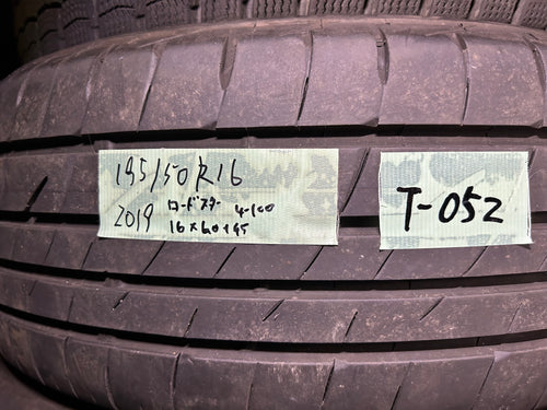 T-052ブリヂストンﾌﾟﾚｲｽﾞ　PX2195/50Ｒ16 夏タイヤ