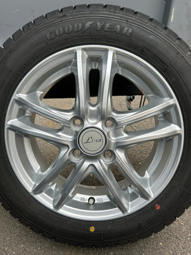 K14-0049グッドイヤーｱｲｽﾅﾋﾞ7155/65Ｒ14スタッドレス