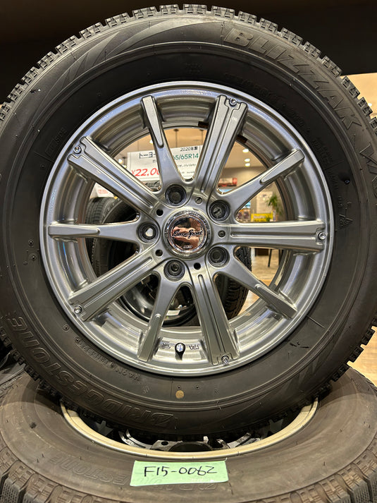 F15-0062ブリヂストンﾌﾞﾘｻﾞｯｸ　VRX195/65Ｒ15スタッドレス