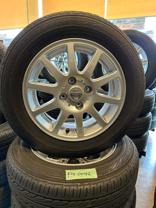 F14-0042 ダンロップ 夏タイヤ ﾃﾞｼﾞﾀｲﾔ 165/70Ｒ14