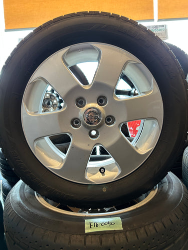 F16-0050ブリヂストンLUFT RVⅡ195/60Ｒ16夏タイヤ