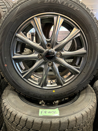 F15-0075ダンロップｳｨﾝﾀｰﾏｯｸｽ　WM02185/60Ｒ15スタッドレス