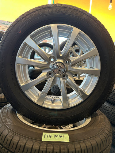 F14-0044ダンロップｴﾅｾｰﾌﾞ　EC204165/70Ｒ14夏タイヤ