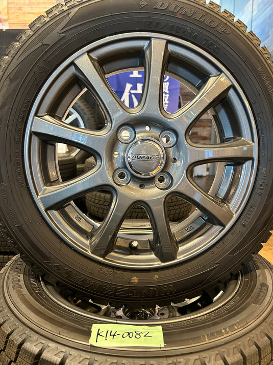 K14-0082ダンロップｳｨﾝﾀｰﾏｯｸｽ　WM02155/65Ｒ14スタッドレス