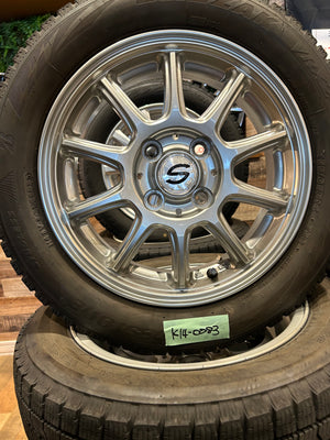 K14-0083ブリヂストンﾌﾞﾘｻﾞｯｸ　VRX2155/65Ｒ14スタッドレス