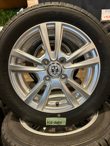 K14-0084グッドイヤーｱｲｽﾅﾋﾞ7155/65Ｒ14スタッドレス