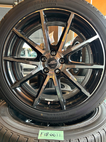 F18-0011他社専売品ﾌﾟﾗｸﾃｨﾊﾞ225/45Ｒ18夏タイヤ